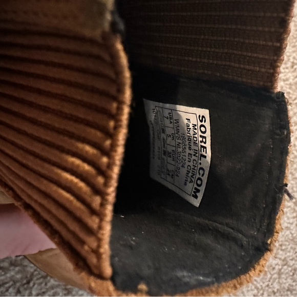 Sorel Chelsea Wedge Camel Brown Sz 7 - Picture 3 of 5